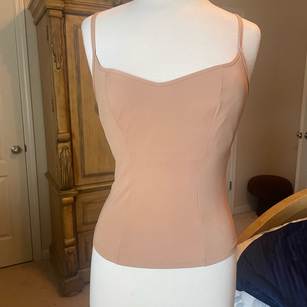 Papillon Blanc Beige Sleeveless Cami